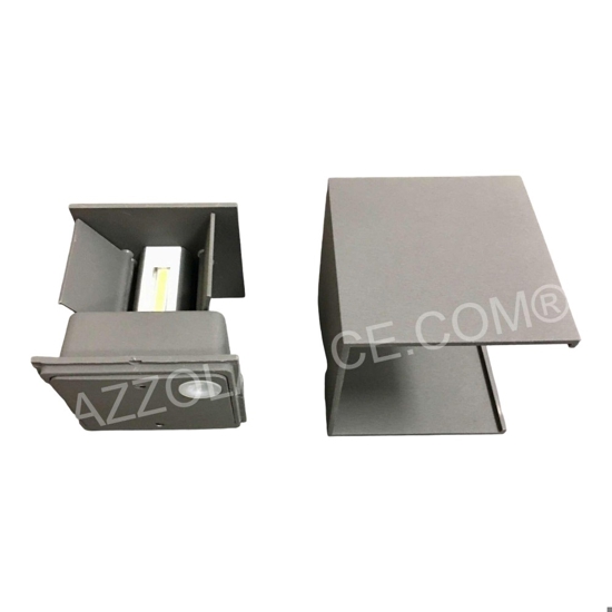 Applique per esterno led 6w cubo antracite 4000k