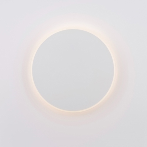 Applique 30cm moderna tonda disco bianco led 20w 3000k