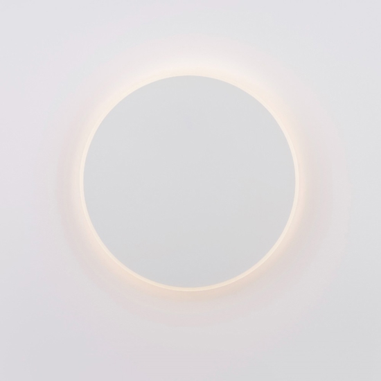 Applique 30cm moderna tonda disco bianco led 20w 3000k