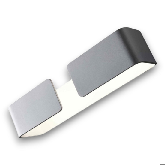 Applique led design moderno isyluce graffa bianco 4000k