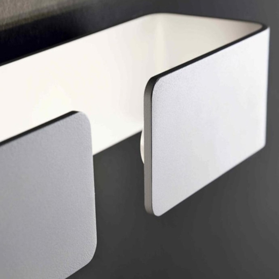 Applique led design moderno isyluce graffa bianco 4000k