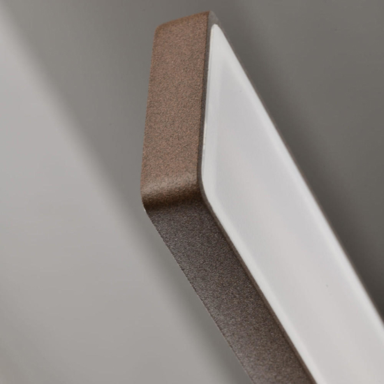 Applique da esterno bacchetta moderna marrone corten led 20w 3000k