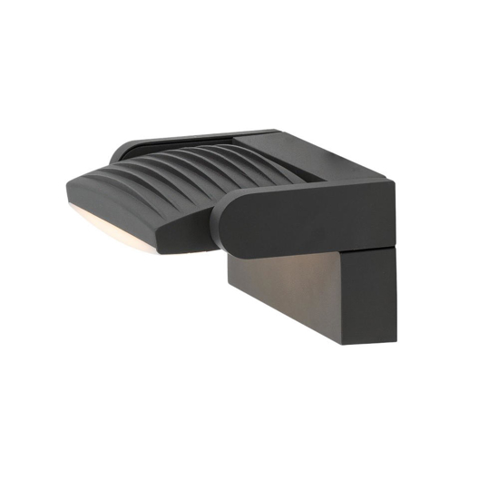 Applique da esterno girevole grigio scuro moderno led 12w 3000k