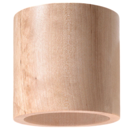 Lampada di legno applique moderna cilindro da parete