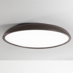 Isyluce plafoniera zenal marrone led 108w dimmerabile rotonda