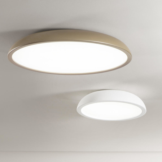 Plafoniera zenal sabbia moderna led 108w 3000k 4000k dimmerabile isyluce
