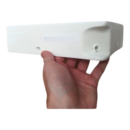 Applique angolare di gesso ceramica bianca per angolo parete