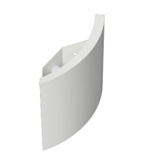 Applique angolare di gesso per angolo parete moderno fp