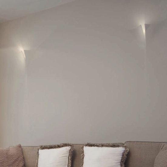 Applique da incasso design 13w 2700k in gesso led bianco
