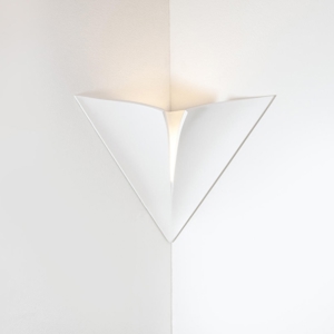 Applique in gesso led cristaly da incasso angolare 13w 3000k pitturabile