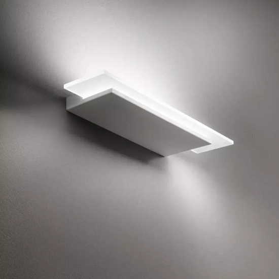 Applique linea light dublight led 13w 3000k moderna bianca
