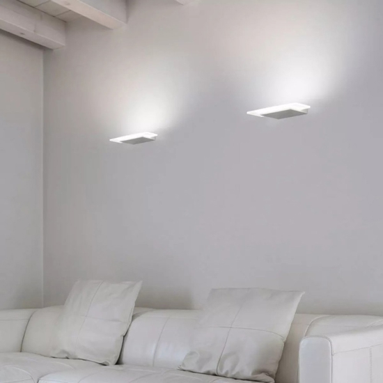 Applique linea light dublight led 13w 3000k moderna bianca