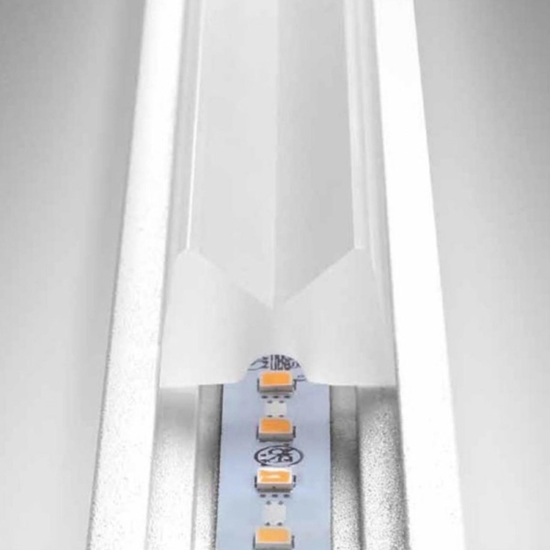 Quad stilnovo applique led 18w 3000k bianco design moderna