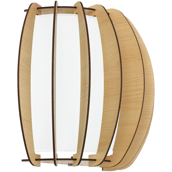 Applique in legno acero design moderno