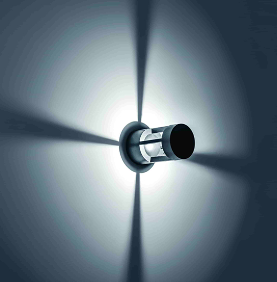 Applique da esterno led 7w 4000k marrone