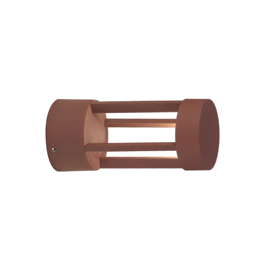 Applique da esterno led 7w 4000k marrone