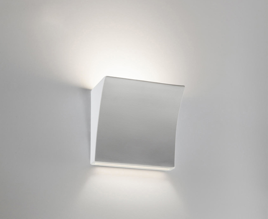 Applique di gesso ceramica led 9w 4000k bianca moderna