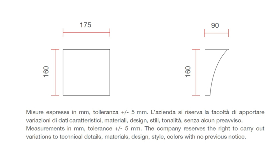 Applique di gesso ceramica led 9w 4000k bianca moderna
