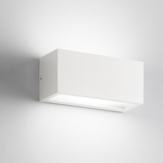 Isyluce applique da esterno moderna bianco rettangolare