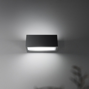 Isyluce applique da esterno antracite rettangolare