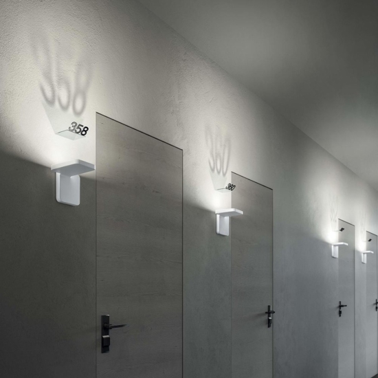 Stilnovo quad applique bianco led 18w 3000k design moderna