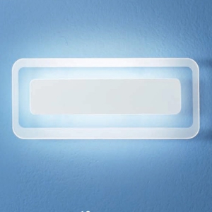 Linea light antille s bianco applique led 14w 3000k design moderna