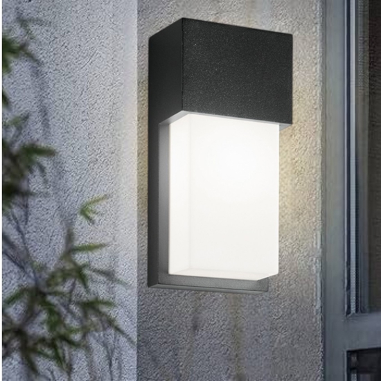 Applique da esterno moderno grigio antracite isyluce