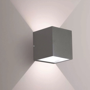 Applique per esterno antracite cubo gea luce apo