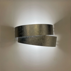 Marchetti pura applique lampada da parete foglia argento fp
