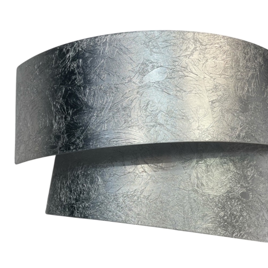 Marchetti pura applique lampada da parete foglia argento fp