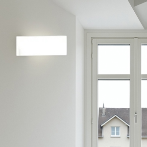 Applique vela da incasso parete led 9w 3000k di gesso cristaly a scomparsa