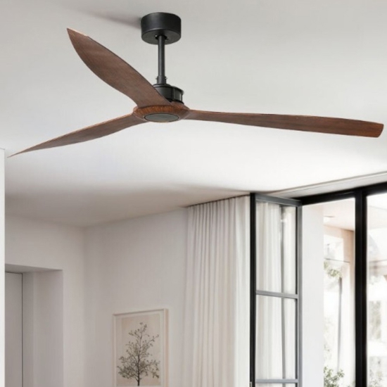 Ventilatore da soffitto mega fino a 39mq marrone con telecomando
