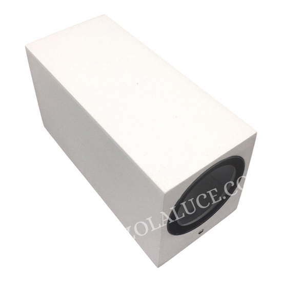 Applique da esterno bianco isyuce squadrato