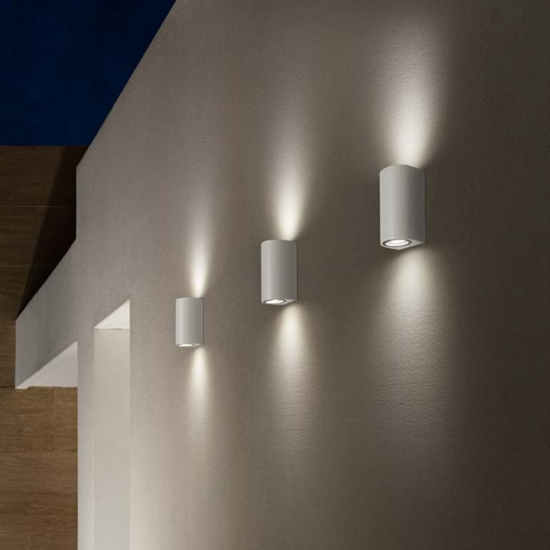 Applique per esterno moderno bianco tondo isyluce