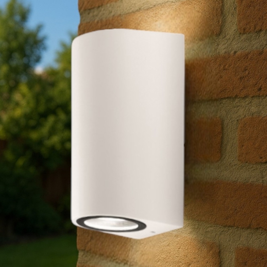 Applique per esterno moderno bianco tondo isyluce