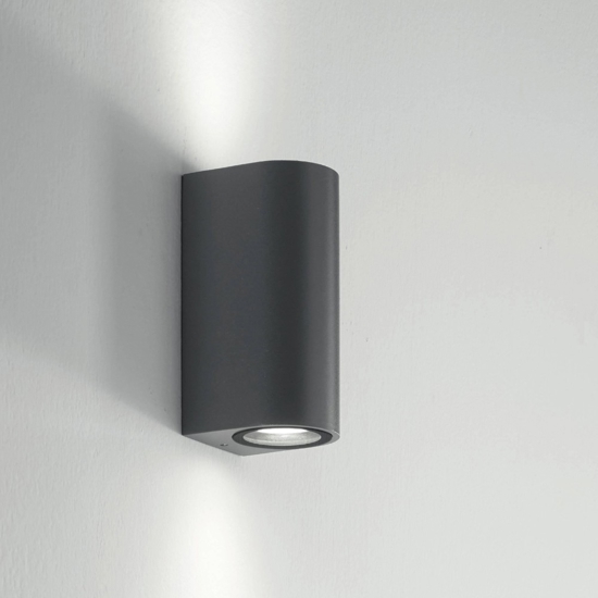 Lampada applique per esterno moderna antracite isyluce biemissione