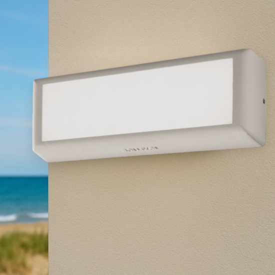 Applique per esterno bianca isyluce 12w 4000k