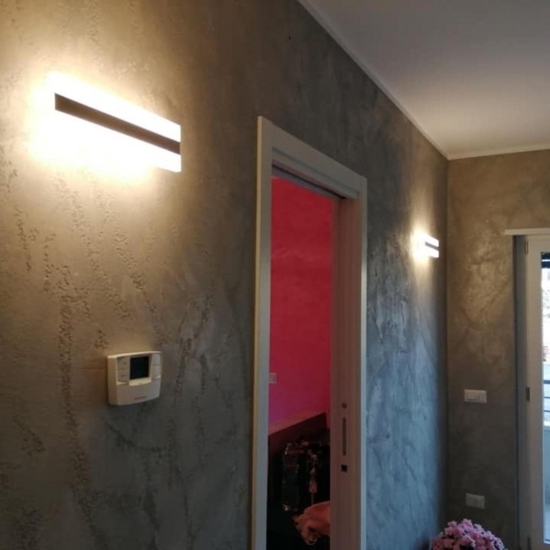 Applique led 30w 3000k design moderna bend perenz illuminazione