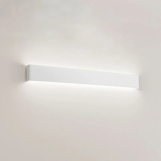 Applique 83cm led 30w 3000k bianca moderna wey perenz