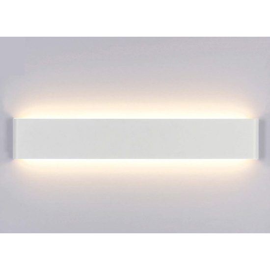 Applique 83cm led 30w 3000k bianca moderna wey perenz