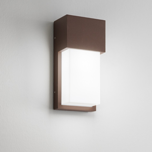 Isyluce lampada da esterno moderna applique corten