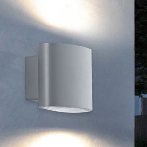 Applique da esterno moderno 8w 4000k grigio fp