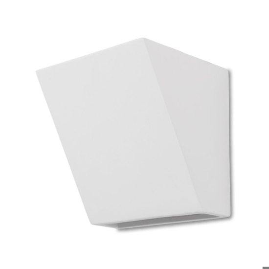 Applique da parete bianco di gesso ceramico