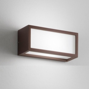 Applique per esterno marrone corten r7s isyluce deco