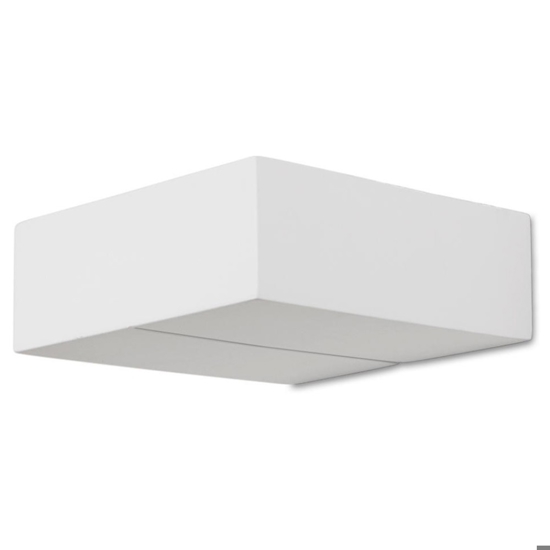 Applique di gesso ceramica bianco mensola moderna