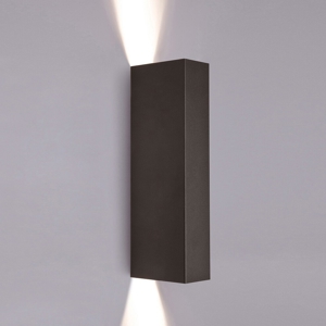 Applique nero design modernaa38140n fascio luce stretto squadrato