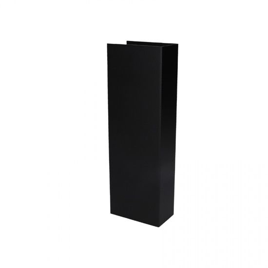 Applique nero design modernaa38140n fascio luce stretto squadrato