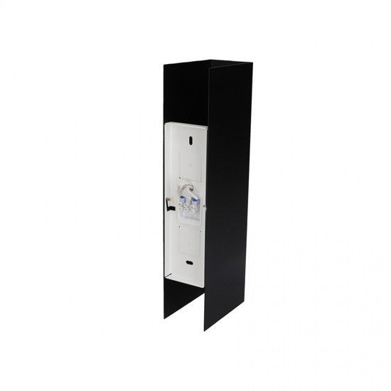 Applique nero design modernaa38140n fascio luce stretto squadrato