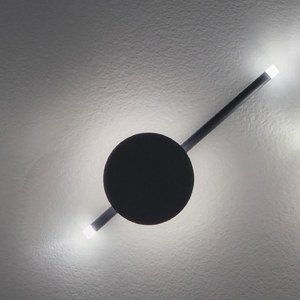 Visualizza i dettagli per Applique led 3000k 16w nera ondaluce ap james design moderna Applique led 3000k 16w nera ondaluce ap james design moderna