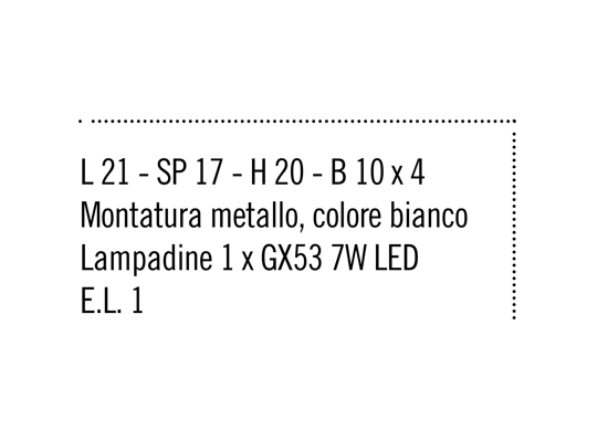 Applique led metallo bianco design moderna luce indiretta